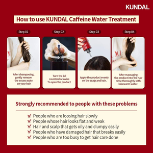 KUNDAL Head Spa & Scalp Scaling Caffeine Water Treatment 300ml