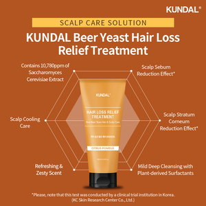 KUNDAL Beer Yeast Hair Loss Relief Treatment Citrus Pomelo 200ml
