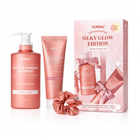 KUNDAL Holiday Silk Glow Edition Protein Bonding Care Set Ylang Ylang Shampoo 500ml&Treatment 250ml