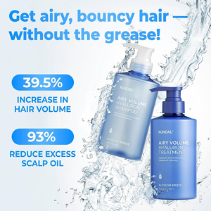 KUNDAL Airy Volume Hyaluron Edition Set Blossom Breeze 300ml*2e