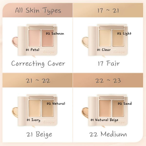 DASIQUE Pro Cover Dual Concealer Palette #17 Fair 2,4g