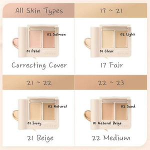 DASIQUE Pro Cover Dual Concealer Palette #Correcting Cover 2,4g