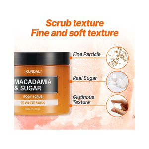 KUNDAL Macadamia & Sugar Body Scrub Pink Grapefruit 550g