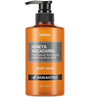 KUNDAL Honey & Macadamia Body Wash Basil & Citrus 500ml