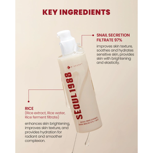 K-SECRET SEOUL 1988 Essence : Snail Mucin 97% + Rice 100ml