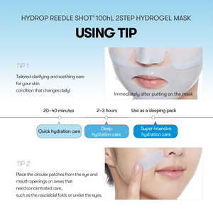 VT COSMETICS HYDROP REEDLE SHOT® 100hL 2STEP HYDROGEL MASK