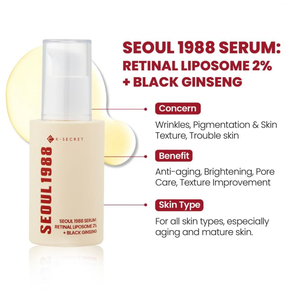 K-SECRET SEOUL 1988 Serum : Retinal Liposome 2% + Black 30ml