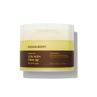 EQQUALBERRY COLLAGEN GLOW UP GEL TONER PADS 140ml | 60pads